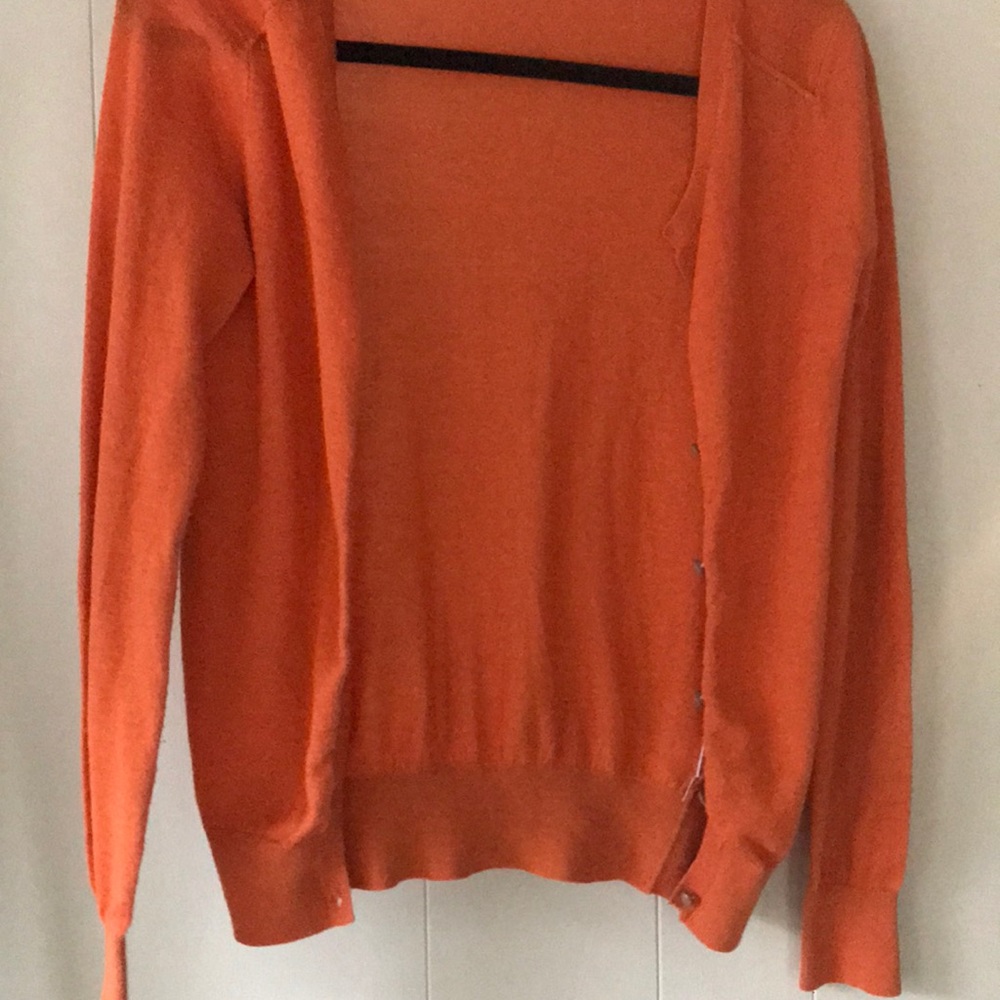 Orange French cardigan